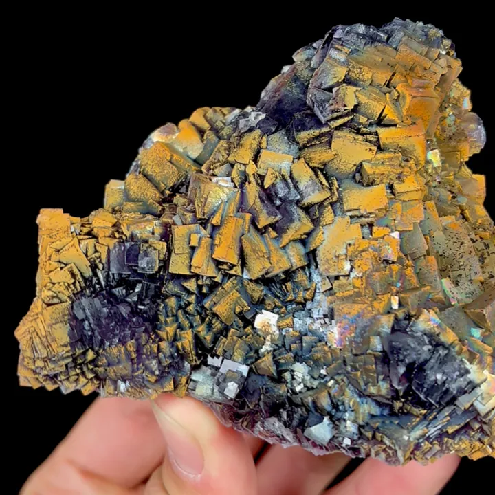Natural Rainbow Colored Fluorite, Mineral Specimen:Henan,China (125*75*40MM) - image 3