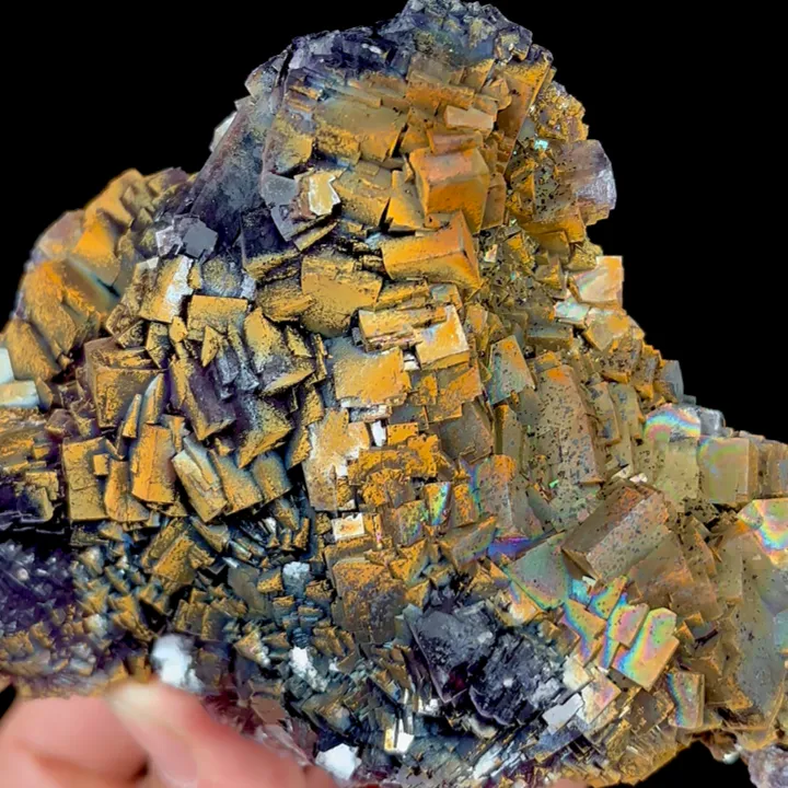 Natural Rainbow Colored Fluorite, Mineral Specimen:Henan,China (125*75*40MM) - image 4