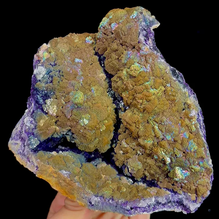 Natural Rainbow-Colored Fluorite, Mineral Specimen:Henan,China (135*140*60MM) - image 2