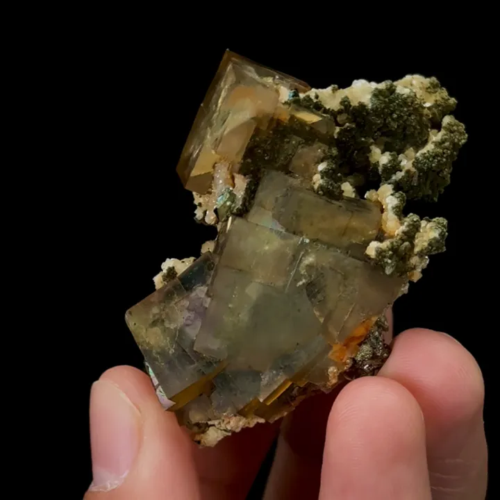 Natural Rainbow-Colored Fluorite, Mineral Specimen:Henan,China (50*25*30MM) - image 4