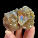 Natural Rainbow-Colored Fluorite, Mineral Specimen:Henan,China (70*50*35MM) - image 1