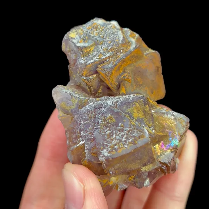 Natural Rainbow-Colored Fluorite, Mineral Specimen:Henan,China (70*50*35MM) - image 4