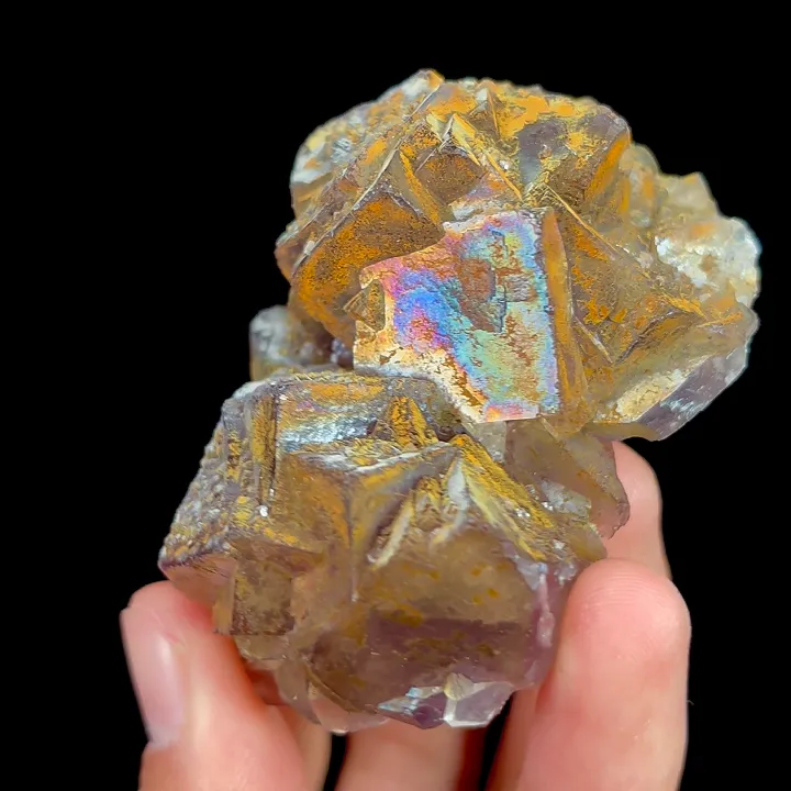 Natural Rainbow-Colored Fluorite, Mineral Specimen:Henan,China (70*50*35MM) - image 3