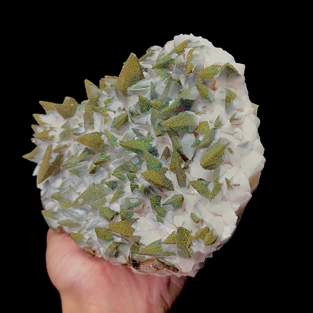 Natural Rainbow Fluorite and Calcite Mineral Specimen,High Quality Specimen,DAYE,HUBEI,CHINA(190*145*50mm) - image 5