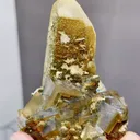 Natural Rainbow Fluorite and Crystal Tower coexist comes from Yaogangxian,Hunan 45*45*60MM - image 7