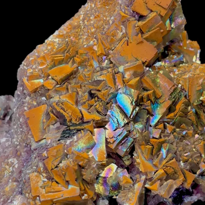 Natural Rainbow Purple Fluorite,Mineral Specimen: HEBEI (102*75*49mm) - image 2