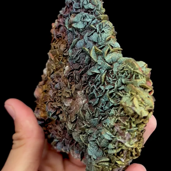 Natural Rainbow Pyrite and Calcite Mineral Specimen,High Quality Specimen:ANHUI,CHINA(109*106*24mm) - image 3