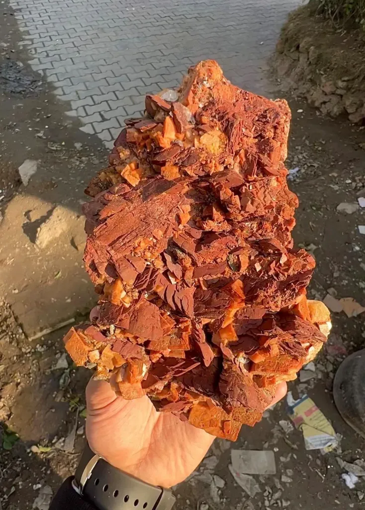 Natural Rare Siderite Cluster with Dolomite Combined Specimen from Pakistan - image 2