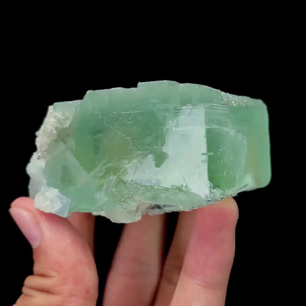 Natural Rectangular Floating Fluorite Mineral Specimen,High Quality Specimen,XIANGHUALING,HUNAN,CHINA(55*66*38mm) - image 2