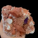 Natural Red Calcite and Amethyst Mineral Specimen,High Quality Specimen,DAYE,HUBEI,CHINA(141*104*92mm) - image 5
