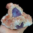 Natural Red Calcite and Amethyst Mineral Specimen,High Quality Specimen,DAYE,HUBEI,CHINA(141*104*92mm) - image 3