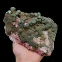 Natural Red Calcite and Pyrite, Mineral Specimen:Daye,Hubei (155*105*70MM) - image 1