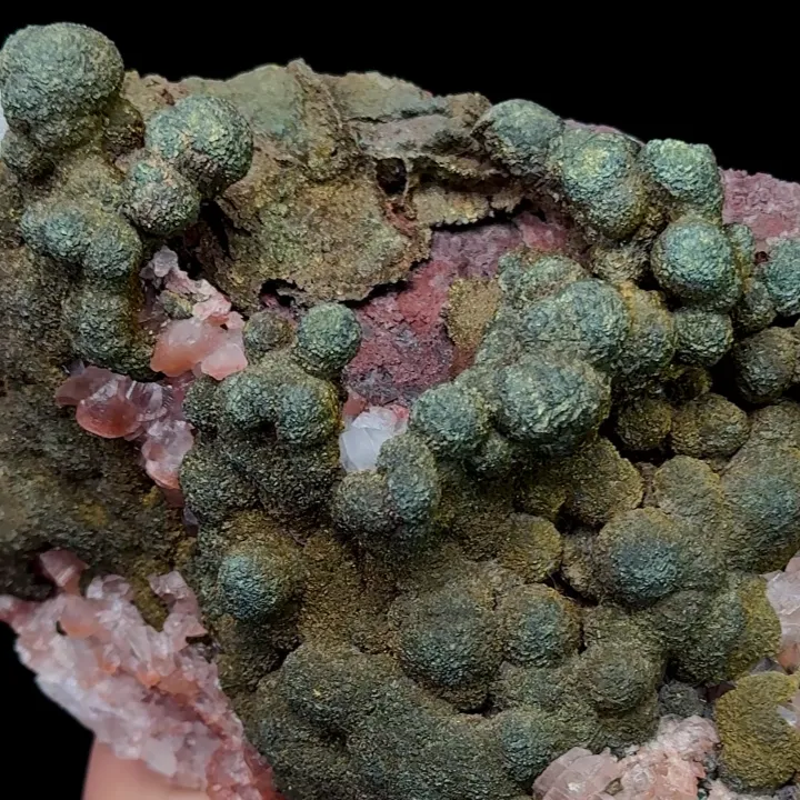 Natural Red Calcite and Pyrite, Mineral Specimen:Daye,Hubei (155*105*70MM) - image 4
