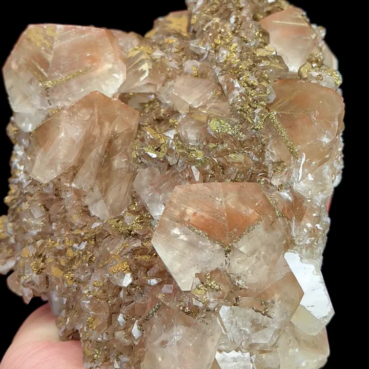 Natural Red Calcite and Pyrite, Mineral Specimen:Daye,Hubei (170*120*85MM) - image 5