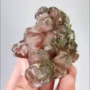 Natural Red Calcite and Pyrite, Mineral Specimen:Daye,Hubei (70*60*50MM) - image 4