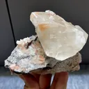 Natural Red Calcite comes from Daye,Hubei 110*85*80MM - image 1