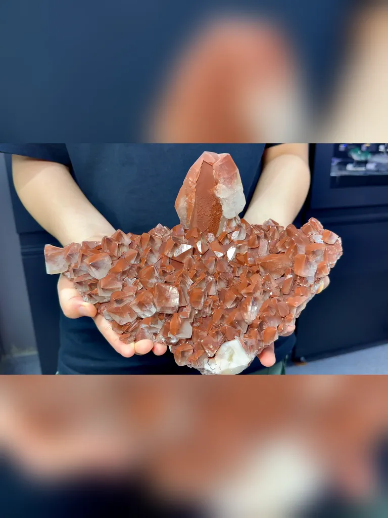 Natural Red Calcite comes from Daye,Hubei 280*190*100MM image