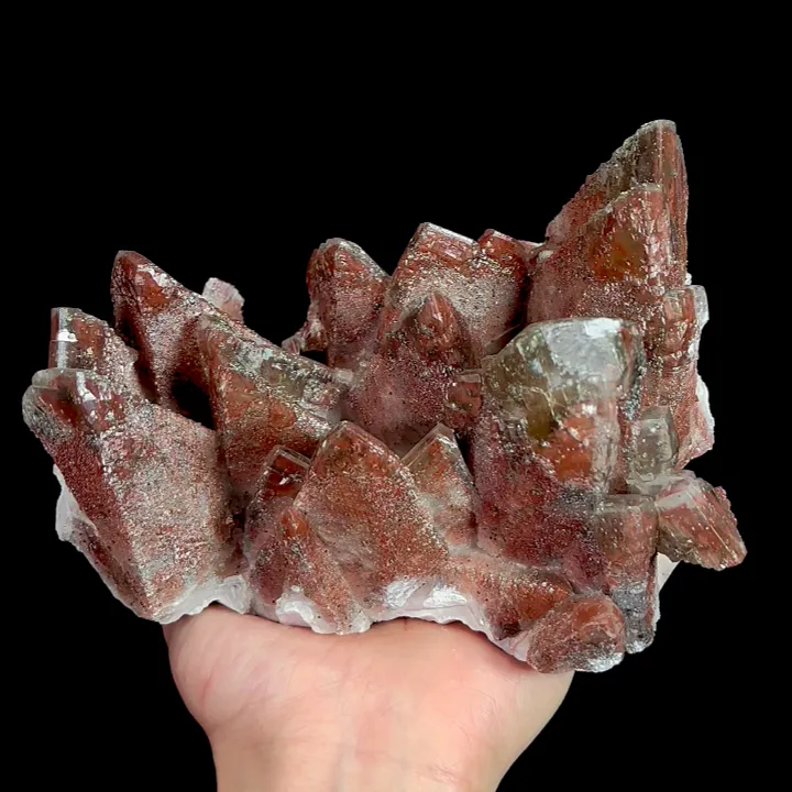 Natural Red Calcite, Mineral Specimen:Daye,Hubei (170*130*95MM) image