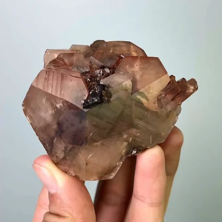 Natural Red Calcite, Mineral Specimen:Daye,Hubei （65*60*50MM） image
