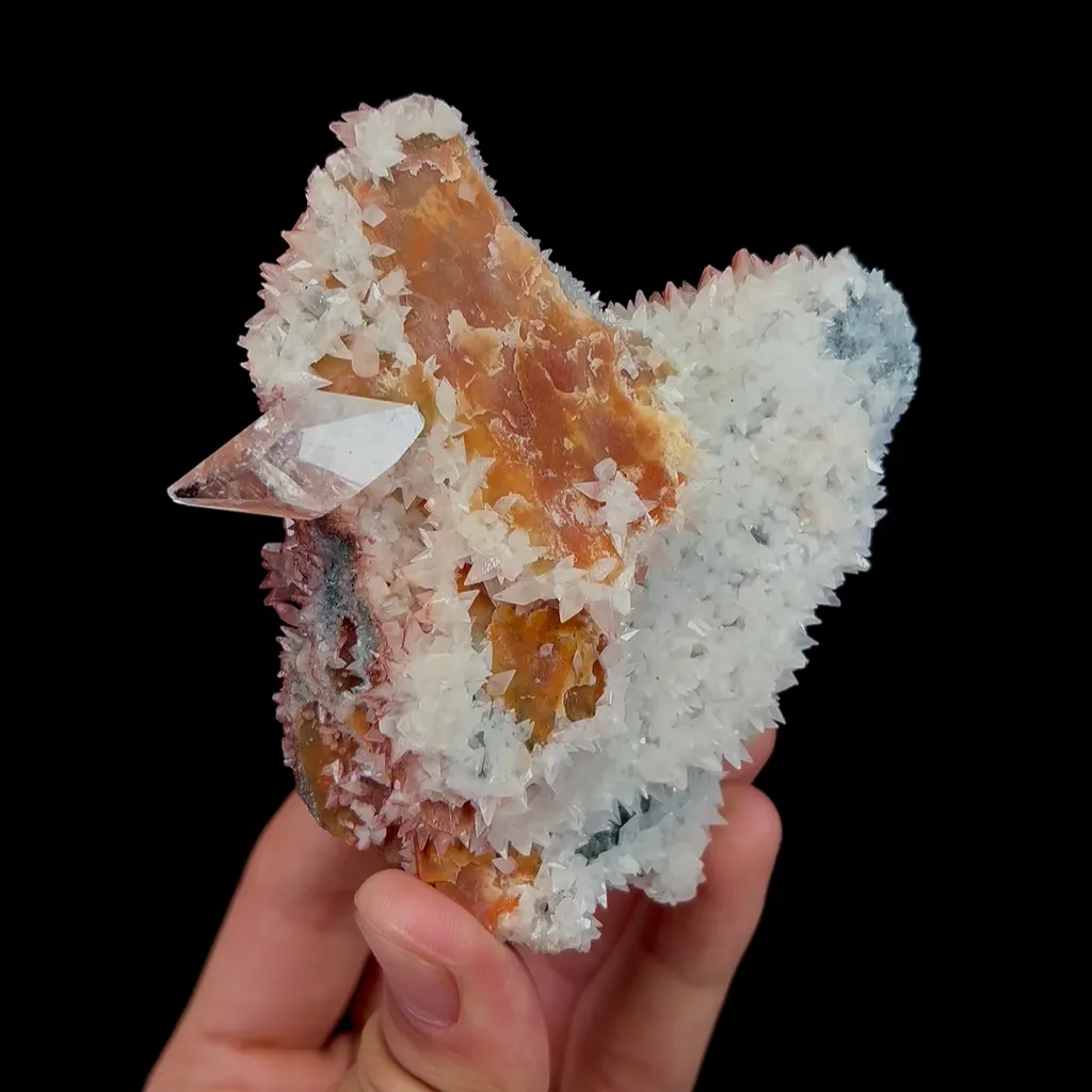 Natural Red Calcite, Mineral Specimen:Daye,Hubei (75*80*45MM) image