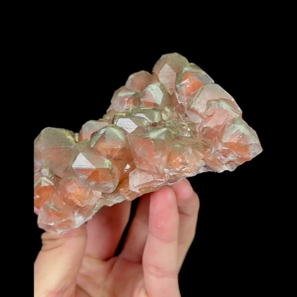 Natural Red Calcite, Mineral Specimen:Daye,Hubei (80*95*35MM) image