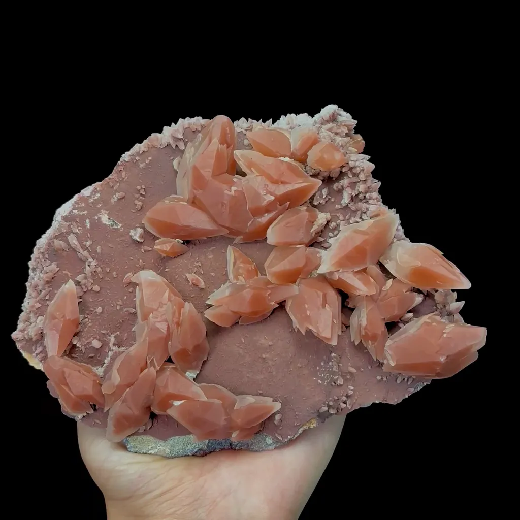 Natural Red Calcite Mineral Specimen,High Quality Specimen,DAYE,HUBEI,CHINA(175*135*45mm) image