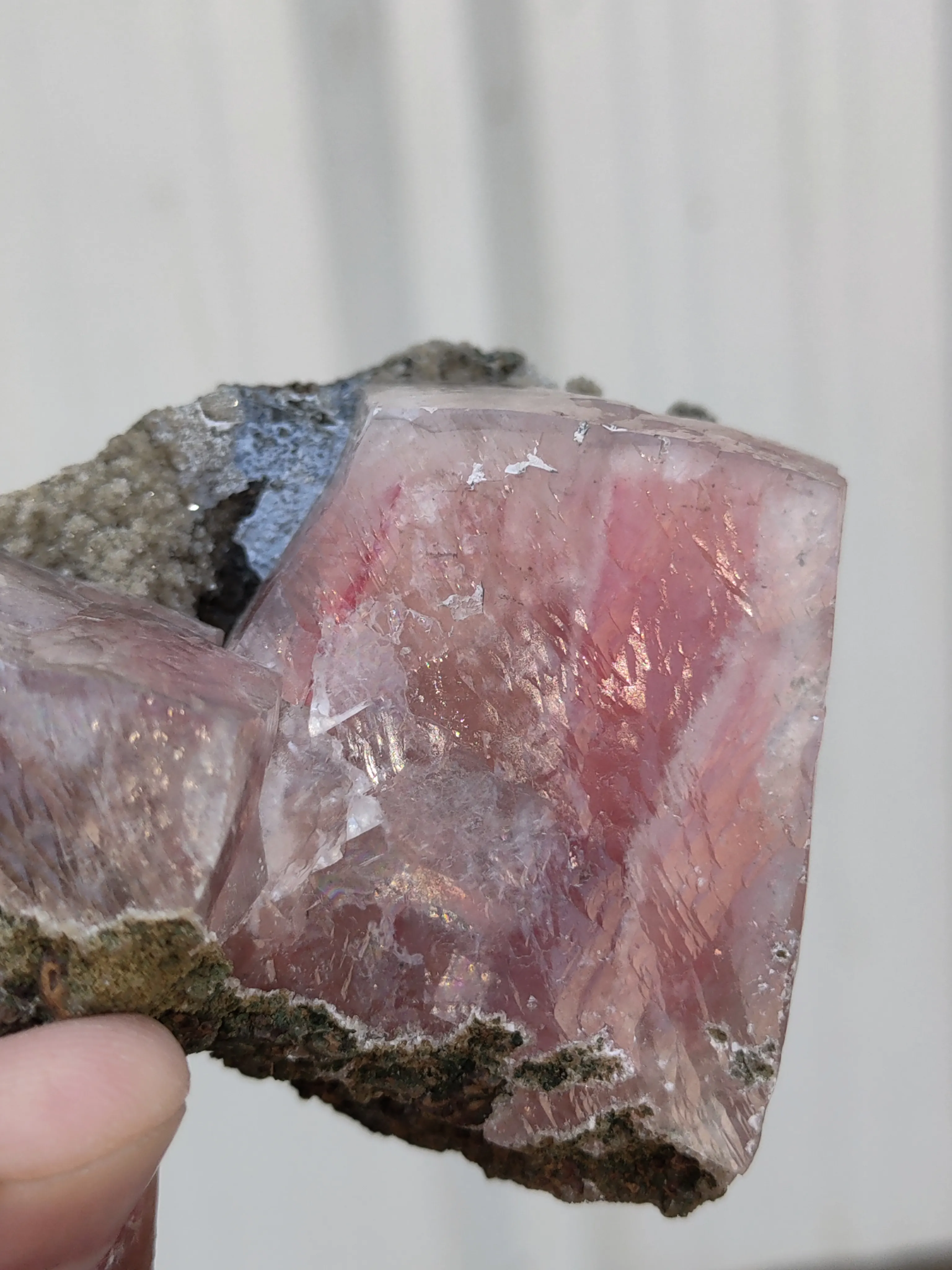 Natural Red Calcite with Heulandite matrix. - image 7