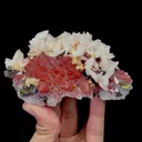 Natural Red Crystal and Calcite Mineral Specimen,High Quality Specimen,JIANGXI,CHINA(115*70*50mm) - image 4