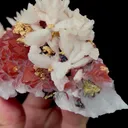 Natural Red Crystal and Calcite Mineral Specimen,High Quality Specimen,JIANGXI,CHINA(115*70*50mm) - image 3