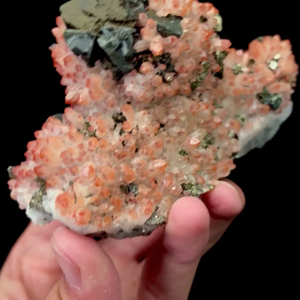 Natural Red Crystal and Galena Mineral Specimen,High Quality Specimen,JIANGXI,CHINA(116*50*74mm) - image 3