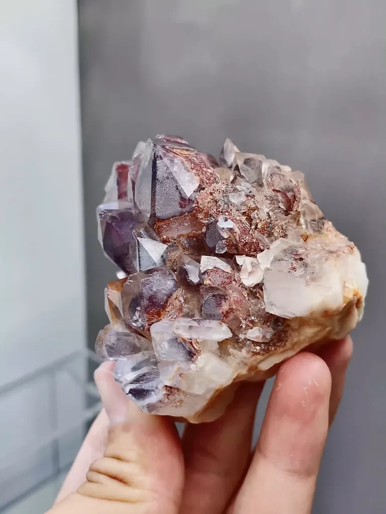 Natural Red Ghost Quartz comes from Madagascar 70*50*60MM - image 3