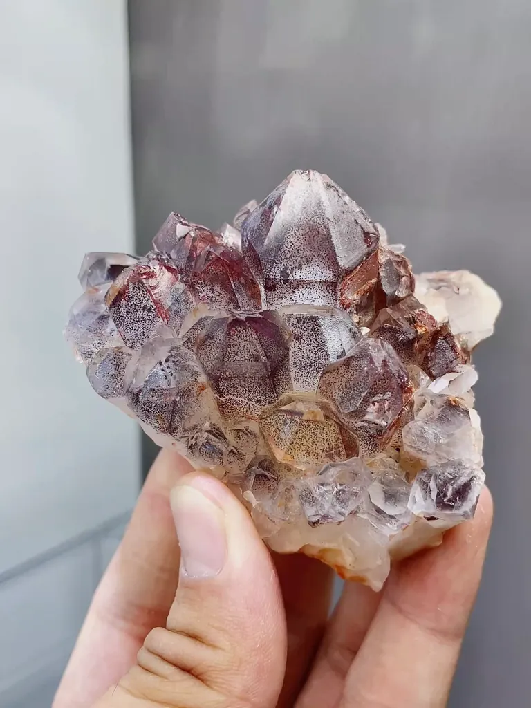 Natural Red Ghost Quartz comes from Madagascar 70*50*60MM - image 5