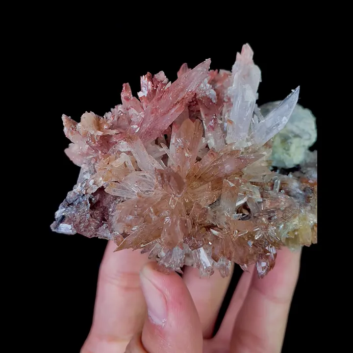 Natural Red Gypsum, Mineral Specimen: Guizhou,China (95*60*50MM) image