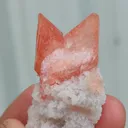Natural Red Heulandite on prehnte matrix. - image 2