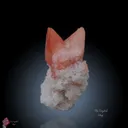 Natural Red Heulandite on prehnte matrix. - image 1