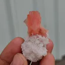 Natural Red Heulandite on prehnte matrix. - image 3