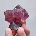 Natural Red Octahedral Fluorite comes from Inner Mongolia,China 45*40*35MM - image 2