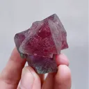 Natural Red Octahedral Fluorite comes from Inner Mongolia,China 45*40*35MM - image 3