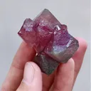 Natural Red Octahedral Fluorite comes from Inner Mongolia,China 45*40*35MM - image 5