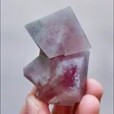 Natural Red Octahedral Fluorite, Mineral Specimen: Inner Mongolia,China （35*50*30MM） - image 2
