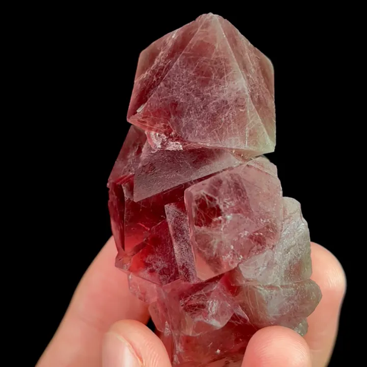 Natural Red Octahedral Fluorite, Mineral Specimen: Inner Mongolia,China (35*65*30MM) - image 3