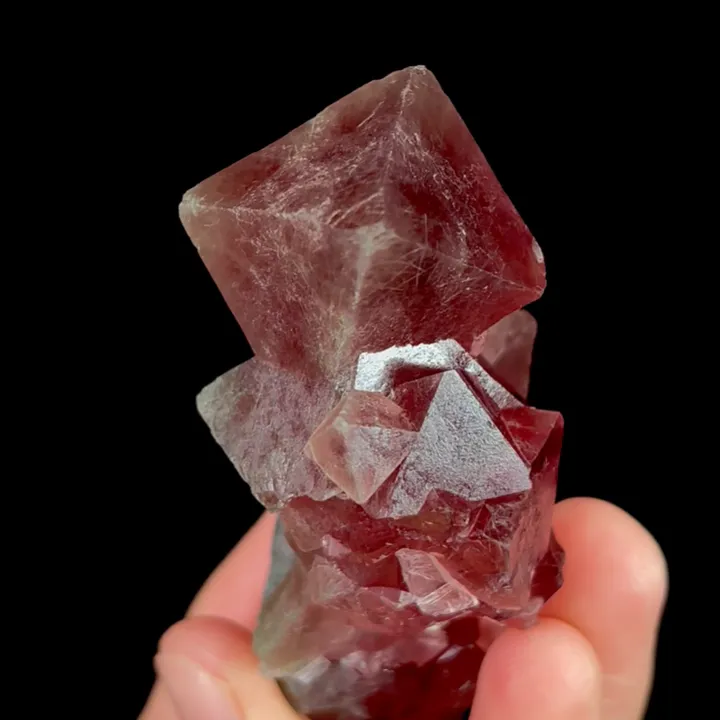 Natural Red Octahedral Fluorite, Mineral Specimen: Inner Mongolia,China (35*65*30MM) - image 5