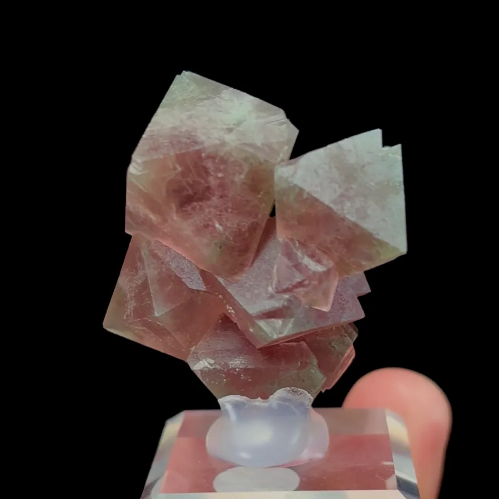 Natural Red Octahedral Fluorite Mineral Specimen,High Quality Specimen,INNER MONGOLIA,CHINA(37*21*40mm) - image 3