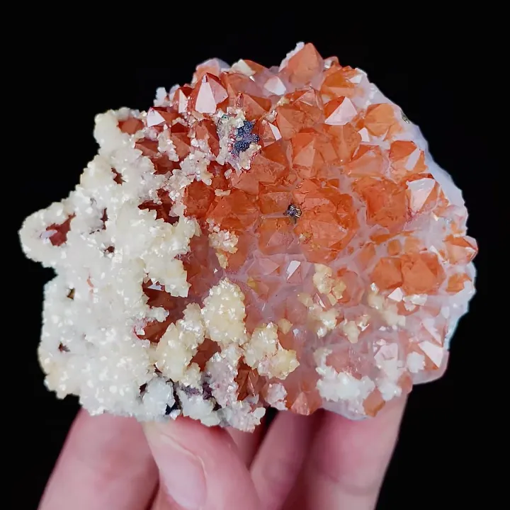 Natural Red Quartz and Calcite, Mineral Specimen:Jiangxi,China (70*60*35MM) - image 6
