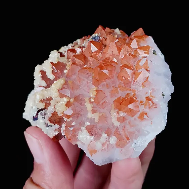 Natural Red Quartz and Calcite, Mineral Specimen:Jiangxi,China (70*60*35MM) - image 4