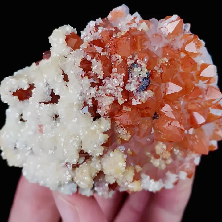 Natural Red Quartz and Calcite, Mineral Specimen:Jiangxi,China (70*60*35MM) - image 5