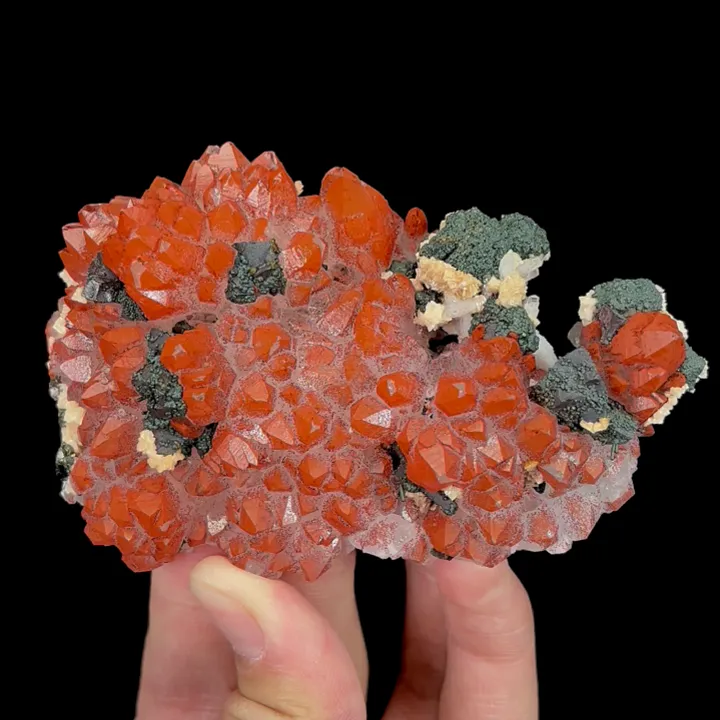 Natural Red Quartz and Dolomite, Mineral Specimen:Jiangxi,China (100*65*25MM) - image 4