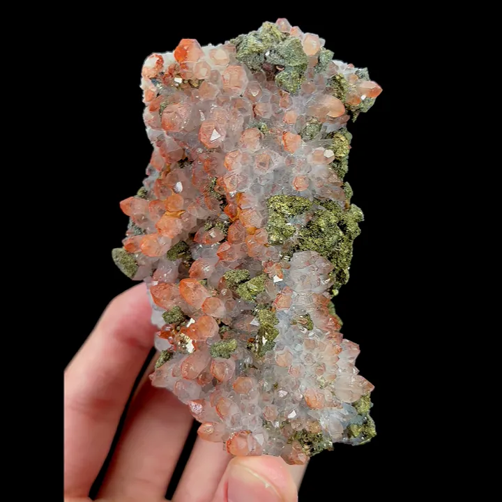 Natural Red Quartz and Pyrite, Mineral Specimen:Jiangxi,China (100*70*60MM) - image 2