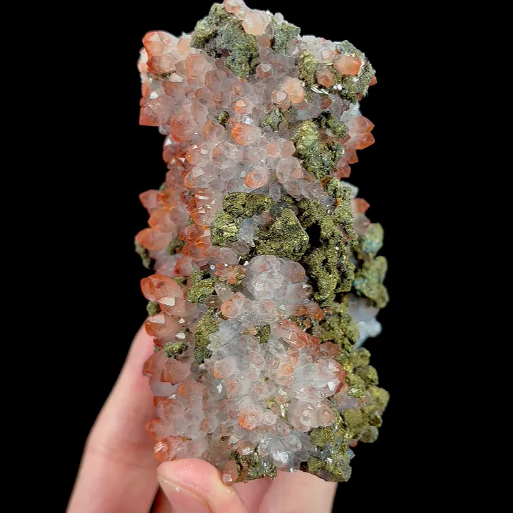 Natural Red Quartz and Pyrite, Mineral Specimen:Jiangxi,China (100*70*60MM) - image 4
