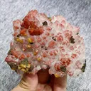 Natural Red Quartz and Scheelite Symbiosis comes from Jiangxi,China 90*75*35MM - image 6